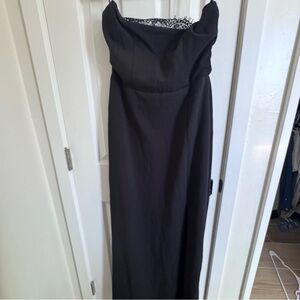Lulu's Chic Black Strapless Dress